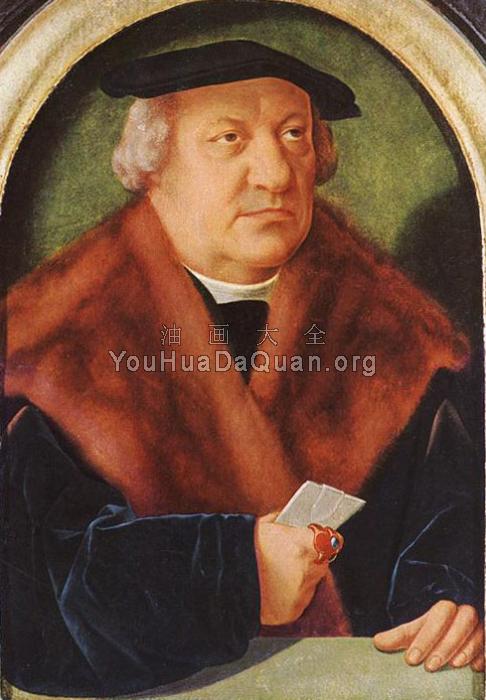 Portrait of Scholar Petrus von Clapis - 巴特尔·布鲁因